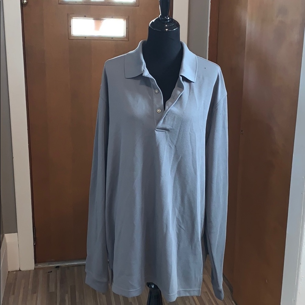 Men’s long-sleeved active polo